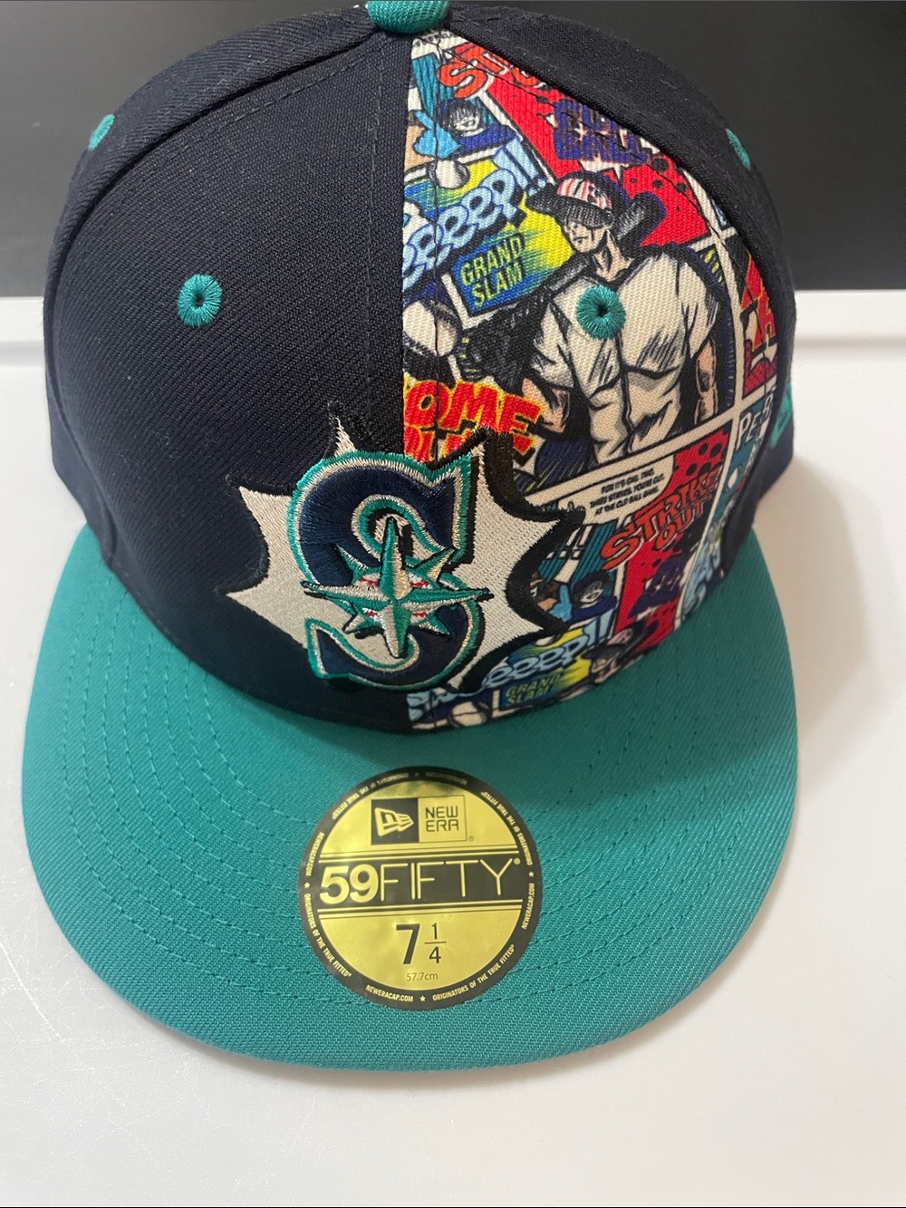 New Era Seattle Mariners Diamond Hero Edition 59FIFTY Fitted Cap NWT Sz. 7 1/4